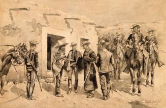 U. S. Cavalry Hunting Garza Men on the Rio Grande