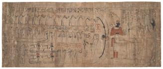 Papyrus with Hieratic Inscription about Neskhonsu, the Singer of the Great God Amun