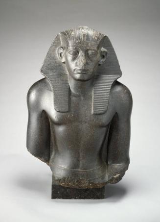 Male Head and Torso of a Sitting Statue of King Sesostris III? of Egypt