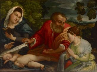 The Holy Family with a Donatrix as Saint Catherine of Alexandria