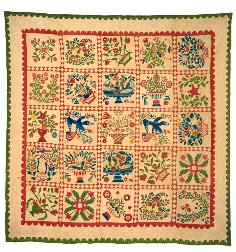 Baltimore Album Quilt | All Works | The MFAH Collections