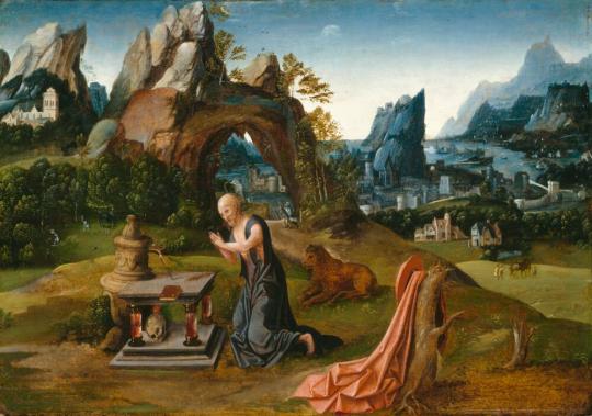 St. Jerome Praying in a Landscape