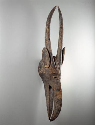 Helmet Mask with Antelope Horns