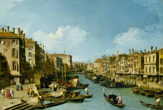 The Grand Canal near the Rialto Bridge, Venice