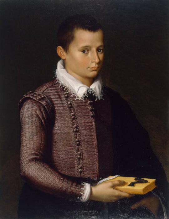 Portrait of a Boy Holding a Book