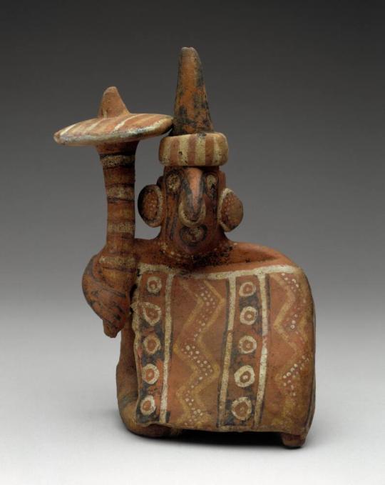 Seated Male Figure Holding a Mace