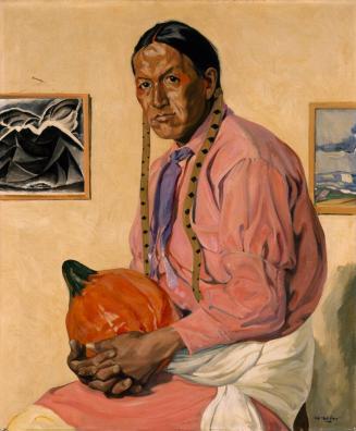 Portrait of a Man with a Pumpkin