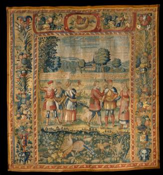 Les Fiançailles from Tapestry Series Gombaut et Macée