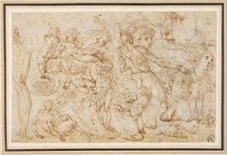 Sheet of Figure Studies [recto]; Studies of Putti and of Legs [verso]