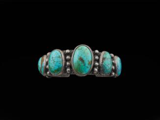 Bracelet with Large Oval Turquoise Settings