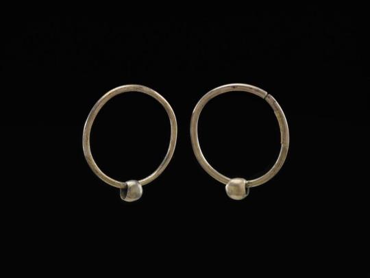 Hoop Earrings with Beads