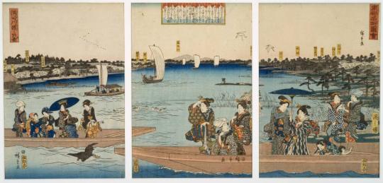 Ferry Boats on the Sumida River