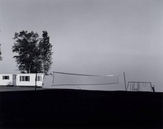 Badminton Net — Fog on Lake Superior — near Grand Marais, Minn.