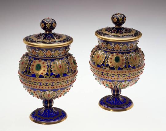 Pair of Covered Jars