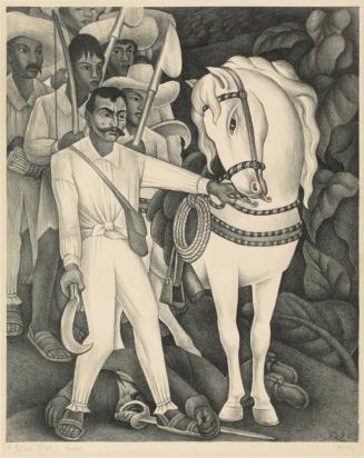 Emiliano Zapata and His Horse