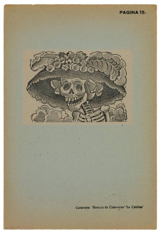 Calavera de la Catrina (Skull of the Female Dandy)