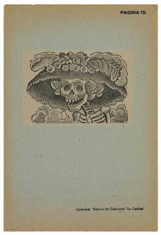 Calavera de la Catrina (Skull of the Female Dandy)