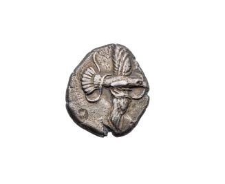Stater with Eagle Carrying a Snake on Obverse and Nike with digamma monogram