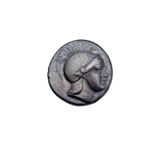 Didrachm with Helmeted Soldier on Obverse and Lyre (Kithara) on Reverse