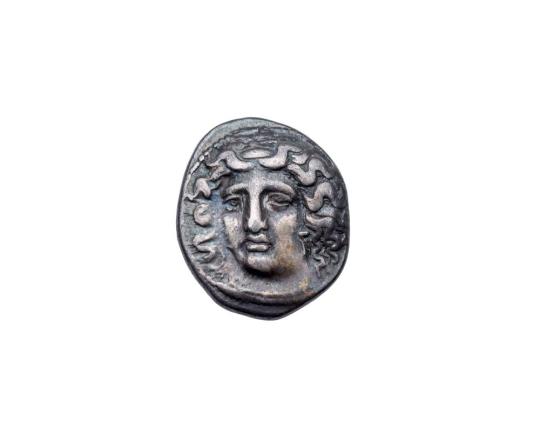 Drachm with Nymph Larissa on Obverse and Horse with Foal on Reverse