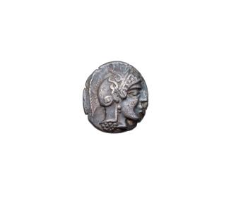 Tetrobol with Head of Athena on Obverse and Head of Horse in Square on Reverse