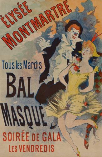 Élysée Montmartre. Tous les mardis, Bal Masqué. Soirée de gala, les vendredis.