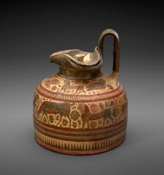 Oinochoe with Animals and Lid