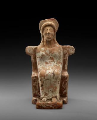 Statuette of a Seated Woman or Goddess