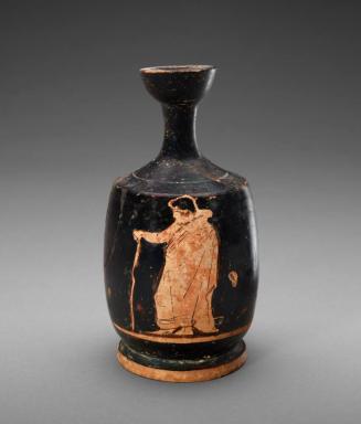 Small Lekythos with Robed Figure