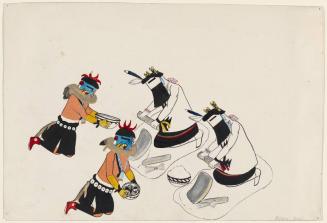 Untitled (Kachinas in Ceremony of Grinding Meal)
