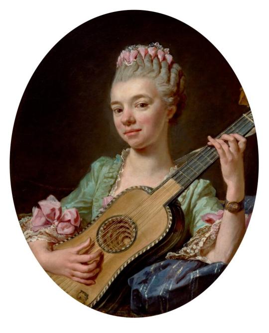 Young Woman with a Guitar