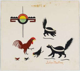 Untitled (Skunks and Chickens)