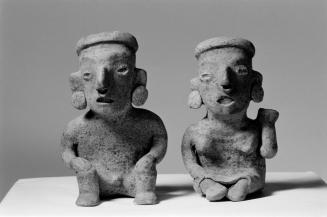 Seated Couple Effigy Figures