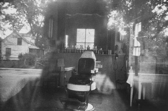 Barbershop through Screen Door, McClellanville, South Carolina