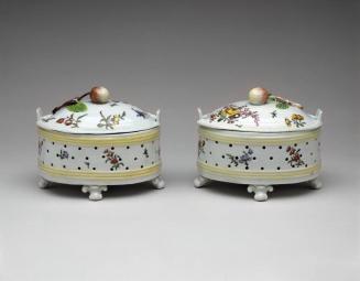 Pair of Covered Butter Coolers