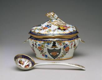 Covered Dessert Tureen and Ladle