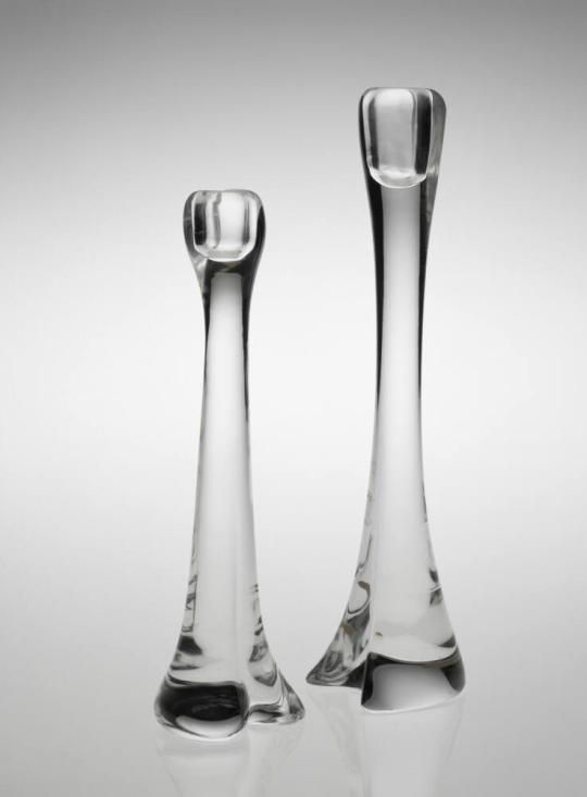 Pair of "Bone" Candlesticks