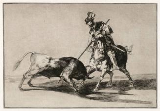 The Cid Campeador Attacking a Bull with His Lance, Plate 11