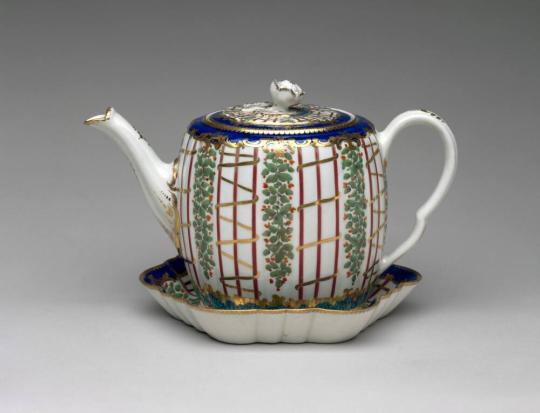 Teapot, Cover, and Stand