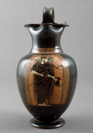 Oinochoe (Wine Pitcher) with Herakles and Athena Arrayed for War