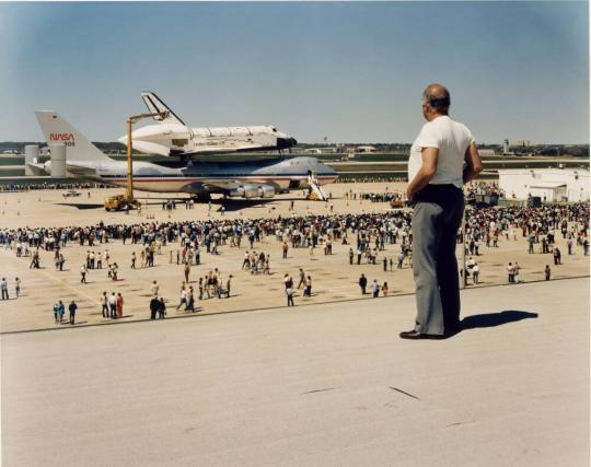 The Space Shuttle Columbia Lands at Kelly Lackland Air Force Base, San Antonio, Texas