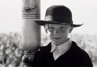 Amish Boy Leaning on Post, Lancaster, Pennsylvania