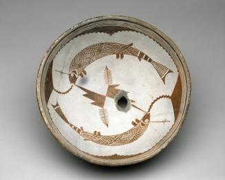 Bowl with Two Hooked Fish