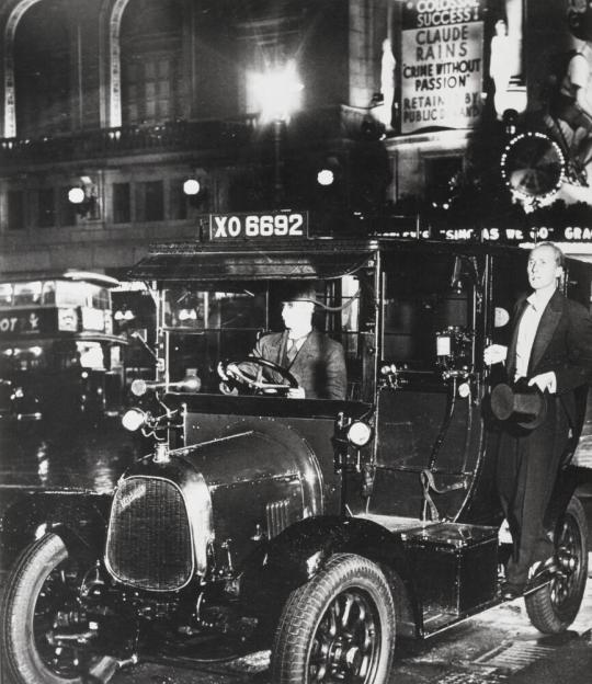 After the Theatre, Taxi in Lower Regent Street