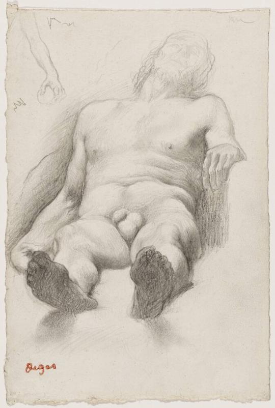 Étude — Homme nu couché (Study of a Reclining Male Nude)
