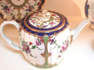 Teapot and Cover, Part of Teapot and Cover and Stand