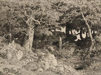 Chênes de Roche, Foret de Fountainbleau (Oaks among Rock, Forest of Fontainbleau)