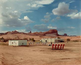 The Eagles of Kayenta Junior High School at Football Practice, Kayenta, Arizona, Navajo Nation, August 1986
