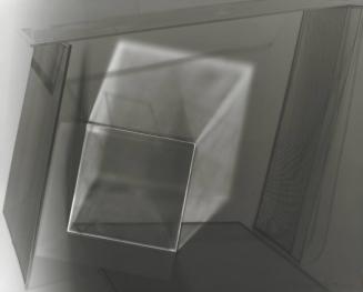Untitled (abstract with three-dimensional cube)