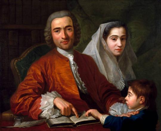 Dr. Salvatore Bernard with His Wife and Son